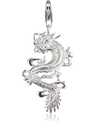 VINANI brand Germany 925 Sterling Silver Charm Pendant China Dragon big shiny HDR