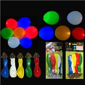 12-inch LED Light Up Balloon Party Wedding LED Flashing Inflatable Balloon - 15pcs/set (Assorted Color)