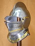 Burgonet Brass bound Helm Helmet Armor SCA Rapier
