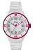 Mango Unisex-Armbanduhr Silikon Analog - weiss pink A68353-1H4KV