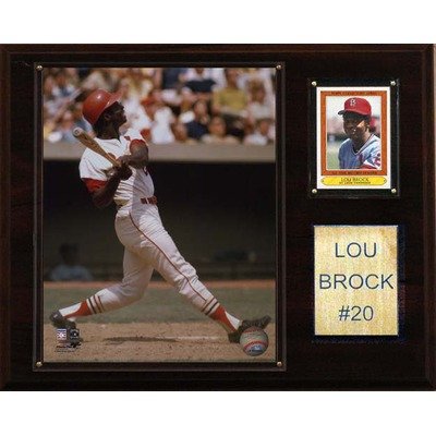 MLB St. Louis Cardinals Lou Brock Player Plaque