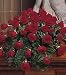 Blooming Red Roses Casket Spray - Same Day Delivery Available