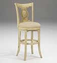 Antique Buttermilk Cumberland Swivel Bar Stool