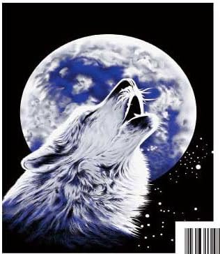 Howling Wolf Dw-532 Mink Style Queen Blanket Blue