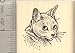 russian_blue10russian blue - Russian Blue Cat Portrait Rubber Stamp