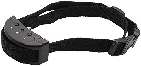 CY Dog No Bark Collar for Bark Control with 7 Levels Button Adjustable Sensitivity Control, for 15-120 Pounds Dogs, No Harm Warning Beep and Vibration (Black)