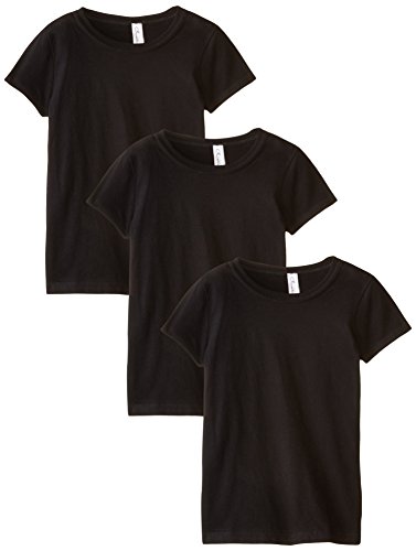 Clementine Big Girls' Three-Pack Everyday Crew Neck T-Shirts