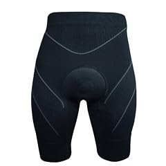 Brubeck Herren 1/2 Fahrradhose Radhose gepolstert, Profiqualit�t, schwarz (Fit-Activity, Funktionshose, Radsport, Spinning, Bikinghose, Fitnesscenter, Fitnesstrainer, ohne Tr�ger)