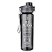 Christian Art Gifts Reusable Plastic Sports Water Bottle with Locking Flip-Top Lid and Carry Strap in Black 28 oz Wide Mouth BPA-Free Bottle with Inspirational Scripture - The Plans -Jeremiah 29:11