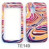 Samsung Fascinate/Mesmerize i500 Red/Orange/Purple Zebra Print Hard Case/Co ....