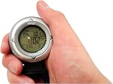 Pyle Sports PDCT3 Handheld Carabiner Compass with Backlight, Stop Watch and Clock