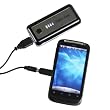 High Capacity Power Bank Backup battery Charger for Apple iPad 2, iPhone 4 4s 3Gs 3G, iPod Touch / Samsung Galaxy S S2 S II, Galaxy Nexus, Epic 4G / Blackberry Torch Bold Curve / HTC Sensation 4G, XE, XL, One X, Thunderbolt, EVO, EVO shift, EVO 3D / LG Optimus V 2X 3D t / Motorola Droid Razr X 3 2 Bionic, Atrix, Triumph W/LED flashlight