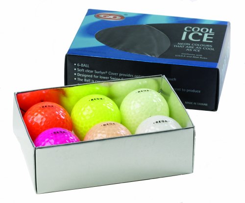 Cool Ice Golf Balls - 6 Pack - Mixed