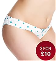 Low Rise Spotted Bikini Knickers