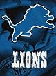 Detroit Lions 60"x80" Royal Plush Raschel Throw Blanket - Football Sports Merchandise