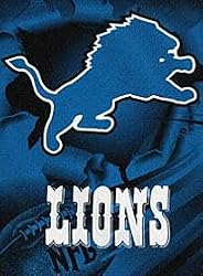 Detroit Lions 60"x80" Royal Plush Raschel Throw Blanket - Football Sports Merchandise