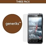 Generiks TM HTC ThunderBolt *CLEAR* Screen Protectors (3 Pack!!!)