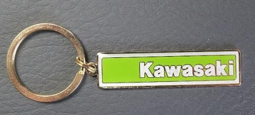 Kawasaki Enamel Logo Keychain - Green