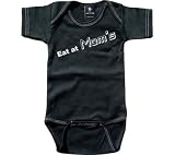 Rebel Ink Baby Infants' Eat At Mom's Short Sleeve Snapsuit Onesies