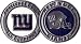 NFL NEW York Giants Challenge Coin Poker Card Cover