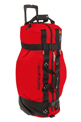 New Club Glove Rolling Duffle XL Travel Bag Red