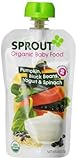 Sprout Baby Food Stage Two, Pumpkin, Black Beans, Yogurt and Spinach, 4 Ounce (Pack of 5)
