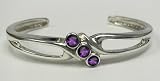 Sterling Silver Amethyst Bracelet