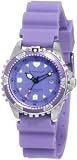 New St. Moritz Momentum M1 Women's Dive Watch (Starfish) & Underwater Timer for Scuba Divers with Purple Dial & Purple Hyper Rubber Band