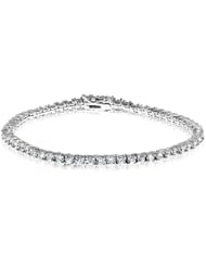 Tennis Classic Bracelet - Sterling Silver 925 w/ Rhodium Plating and Cz Round Stones