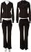ROMEO & JULIET COUTURE Studded Active Wear Set (Black)