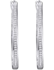 0.15ct-Dia Micro-Pave Hoops