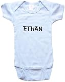 ETHAN / Hurry Up - Name-series - White Or Blue Onesie / Baby T-shirt
