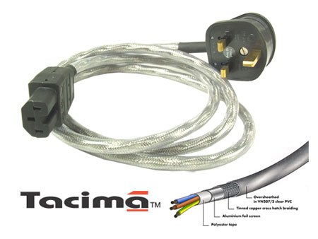 Childrens Toyshop  Electronics : (Tacima) Hi-Fi System Screened Mains Cable 13amp (5mtr)