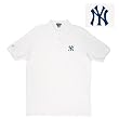 New York Yankees MLB "Classic Pique" Polo Shirt (White)