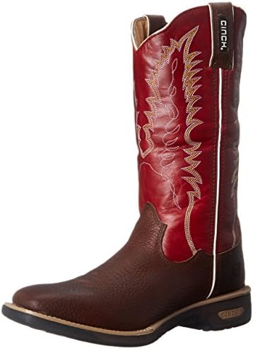 Cinch WRX Women's Commander Work Boot, Red, 8 B US
