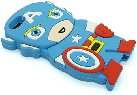 UCGTravel Superheroes &amp; Superman series Design Cartoon Silicone case For Iphone 5C(Captain America)