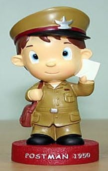 Year 1950 BC, Thailand Postman Chic Statue Model Resin Collectible Doll, Measuring About 6.5 X 6.5 X 13.5 Cm, Weight 275 G (9.70 Oz), 6 Styles in a Unique Collection Available to Choose
