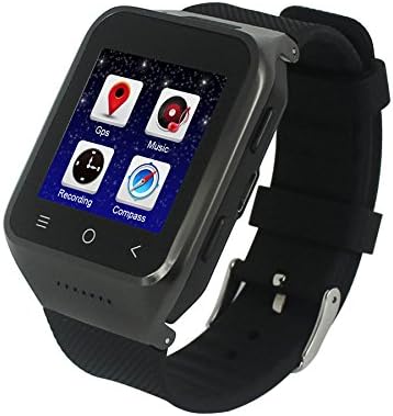 Great Asia S8 Smartphone Smart Watch Android 4.4 Mtk6572 Dual Core 1.5 Inch GPS 5.0mp Camera Wcdma (Black)