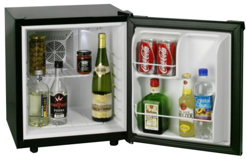 35 LITER TOP MINIBAR/ THERMOELEKTRISCHER KÜHLSCHRANK EVERGLADES schwarz-silber