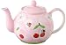 Mila Ceramic Tea Pot Cherries, Hand Painted, Capacity 1.2 Litre