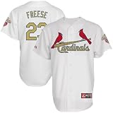 MLB Majestic David Freese St. Louis Cardinals 2012 Gold Program Player Jersey - White (Small)