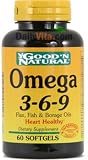 GNN Omega 3-6-9 Flax, Fish & Borage Oils - 60 Softgels
