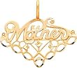 14K Gold Mother Birthstone Charm Holder Pendant
