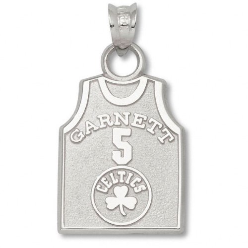 Boston Celtics Sterling Silver Garnett #5 Jersey 5/8