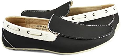 Men's Mocassins . Black and White