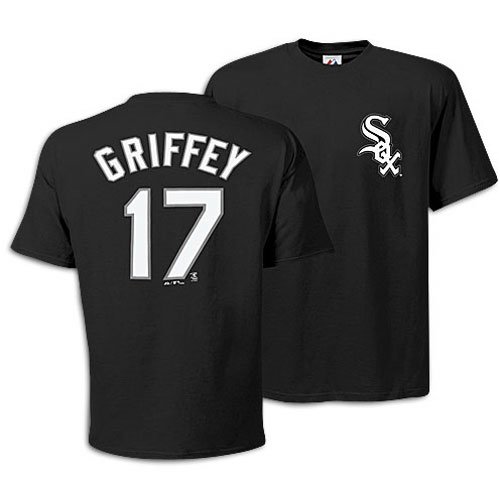 White Sox - Majestic MLB Name and Number Tee - Griffey, Ken Jr. ( sz. XXL, Black : Griffey, Ken Jr. : White Sox )