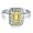 FOJO's Diamonds in Silver Genuine Citrine Rectangle Ring (.10 ct. tw.) - 7