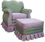 Angel Song Bubblegum - Pink/Green - Empire Adult Rocker Glider Chair - Down ....