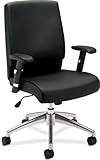 basyx by HON HVL101 Executive Mid-Back Chair, Black