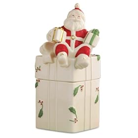 Lenox Santa Music Box plays Jolly Old St. Nicholas
